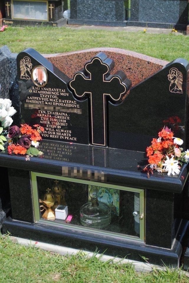 Black Granite Headstone Book